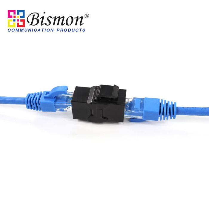 Cat.5e Panel Mounted Snap-In Inline Coupler (ตัวเมีย สำหรับ แผงจัดสายแบบเปล่า)